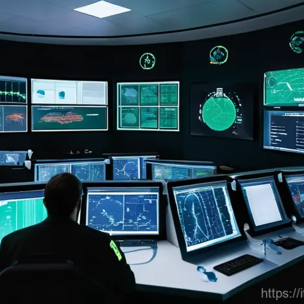 응급구조사와 장비 최신 기술 - **Prompt:** A state-of-the-art, high-tech 118 (Italian emergency number) control room. The scene sho...
