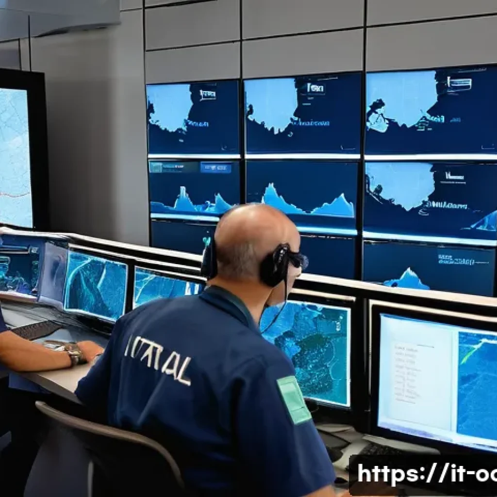 응급구조사 출동 노하우 공유 - **Prompt 1: The Heart of Emergency Coordination**
A high-angle, wide shot capturing the intense ...