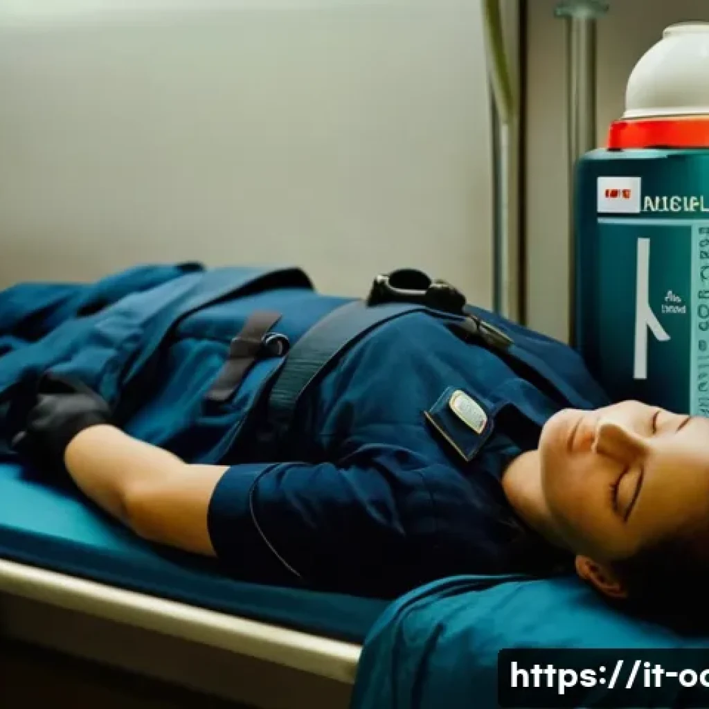 응급구조사 야간근무 생존법 - ) A photorealistic scene of a late-morning pre-night-shift nap in an Italian ambulance station bunk ...