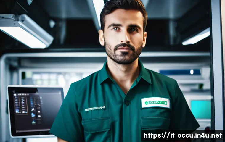 응급구조사 커리어 목표 설정 - A professional emergency medical responder in a modern Italian ambulance interior, wearing a neat un...