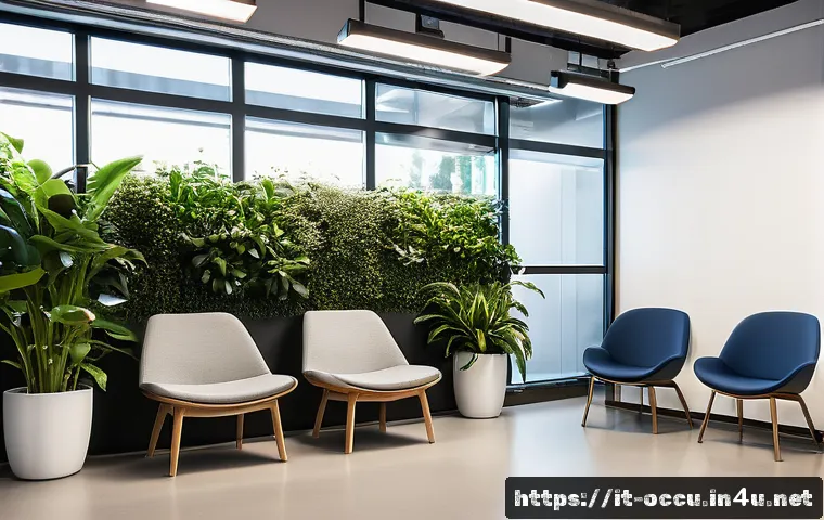 응급구조사와 연속 근무 전략 - A modern workplace break room designed for shift workers, featuring ergonomic seating and adjustable...